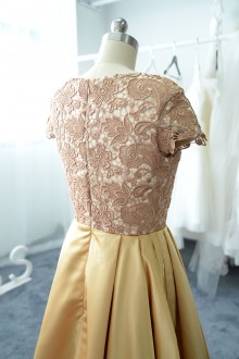 gold lace top