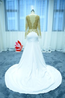 Mermaid Prom Dress with Chapel Train
