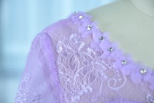 Lavender Flowers Bridesmaid Dress