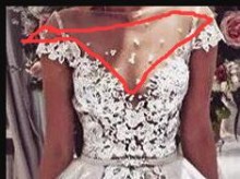illusion V neckline