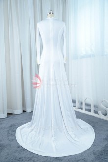 white A line dress