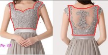 Add lining in red areas