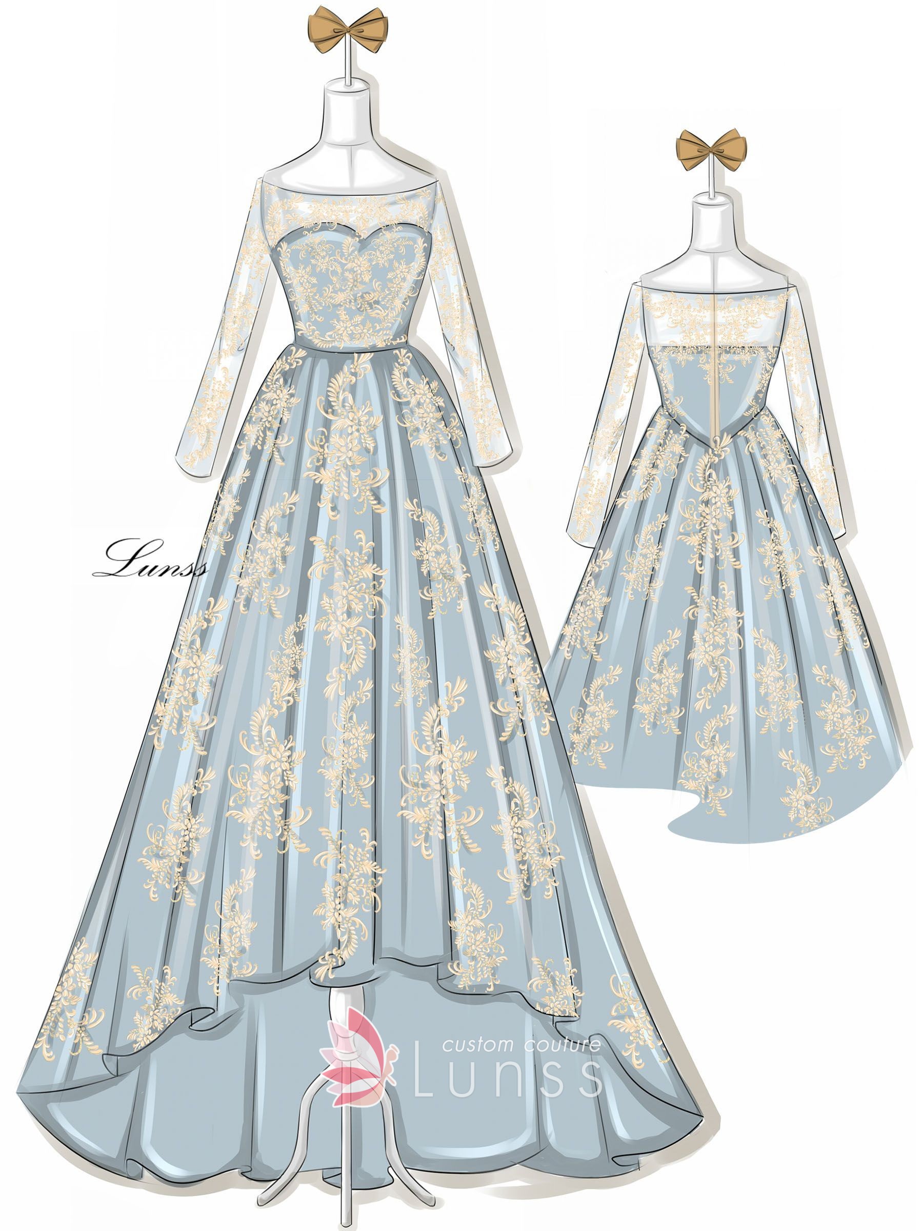 Dress Sketches Gallery Wedding Dresses, Evening Prom Gowns Page 10