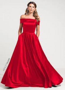 A line satin dress