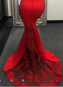 sheer section of prom dress