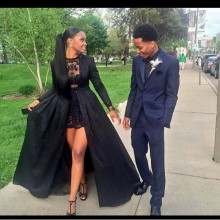 two piece prom dress with coat
