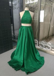 prom dress with double pockets