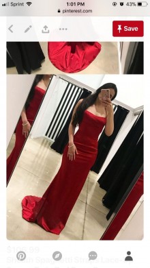 red dress