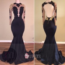 Outstanding Open Back Mermaid Dress 2019 Prom Dress