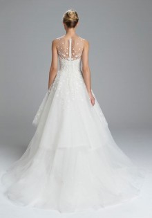 sleeveless reception dress