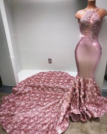 pink prom dress