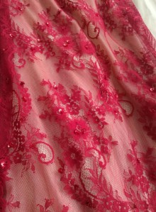 red lace dress