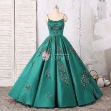 green prom dress