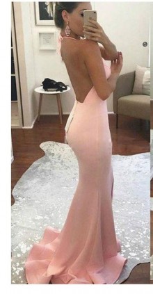 halter dress with an open back