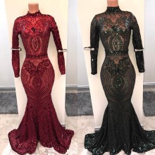 see through sequin prom dresses