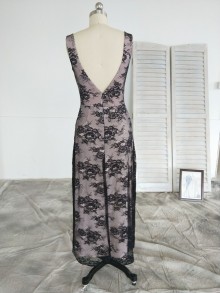 thigh high slit fully lined custom ankle length dress