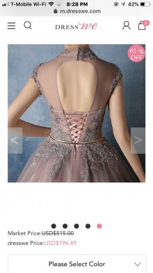 dress reference of the back
