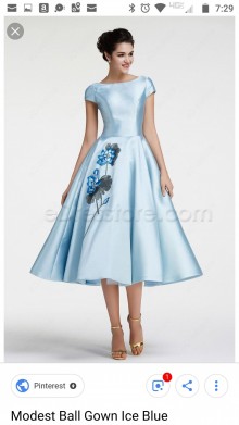 sky blue dress