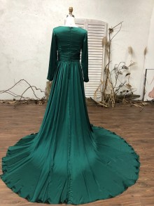 long sleeve custom made dress