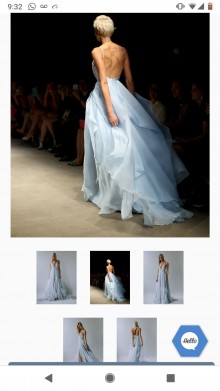 sky blue chiffon dress