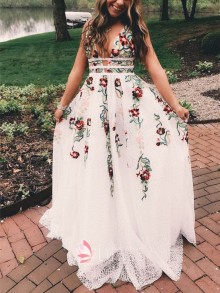 floral prom dress