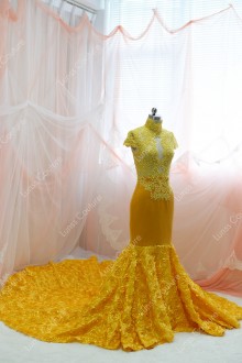 mermaid prom dress