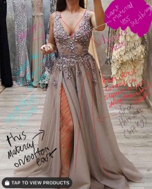 V neck dress