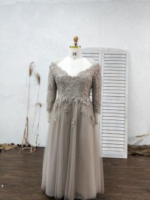 long sleeve custom dress