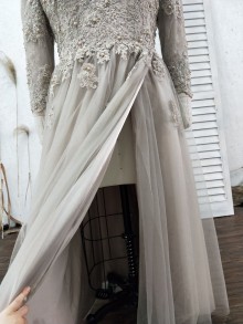 loose flow bottom Lunss custom dress