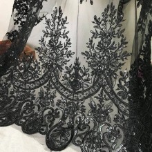 Black Beautiful Lace Fabric Reference