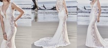 White Sleeveless Sheer Lace Mermaid Wedding Dress Inspiration