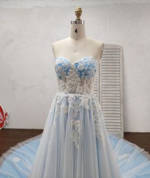Beautiful ivory beaded lace sheer corset bodice