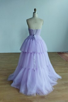 custom made tulle prom dress