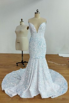 Lunss custom made reception dress