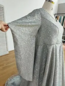 three quarter sleeve custom dress