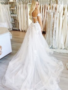 long train wedding dress