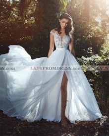 slit wedding dress