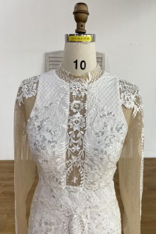 intricately sequinned amazing bridal gown