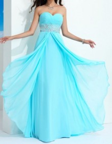 light blue dress
