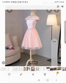 short pink dress