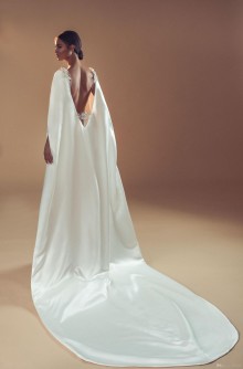 satin wedding dress