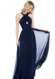 X shape halter dress