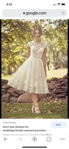 tea length wedding dress