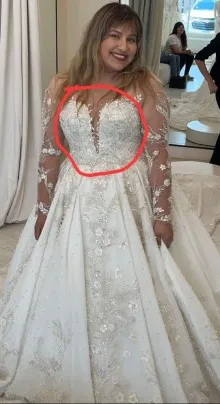 high sweetheart neckline
