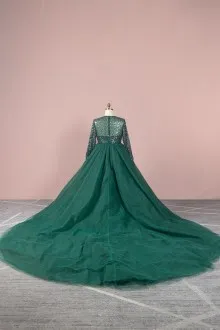 photoshoot dress with a long train