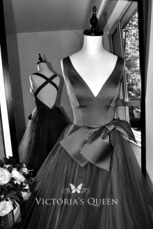 satin top dress