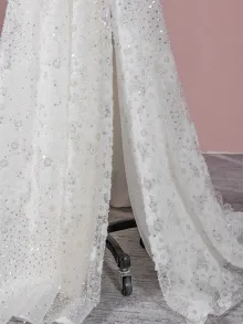 slit lace skirt