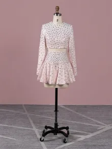 Lunss beaded two piece dress