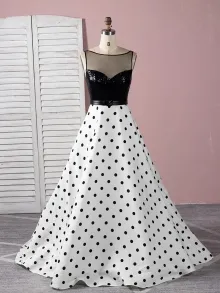 Lunss custom made polka dot dress