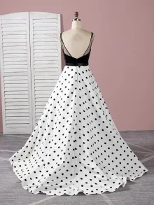 custom made polka dot dress